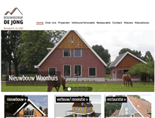 Tablet Screenshot of bouwbedrijf-dejong.nl
